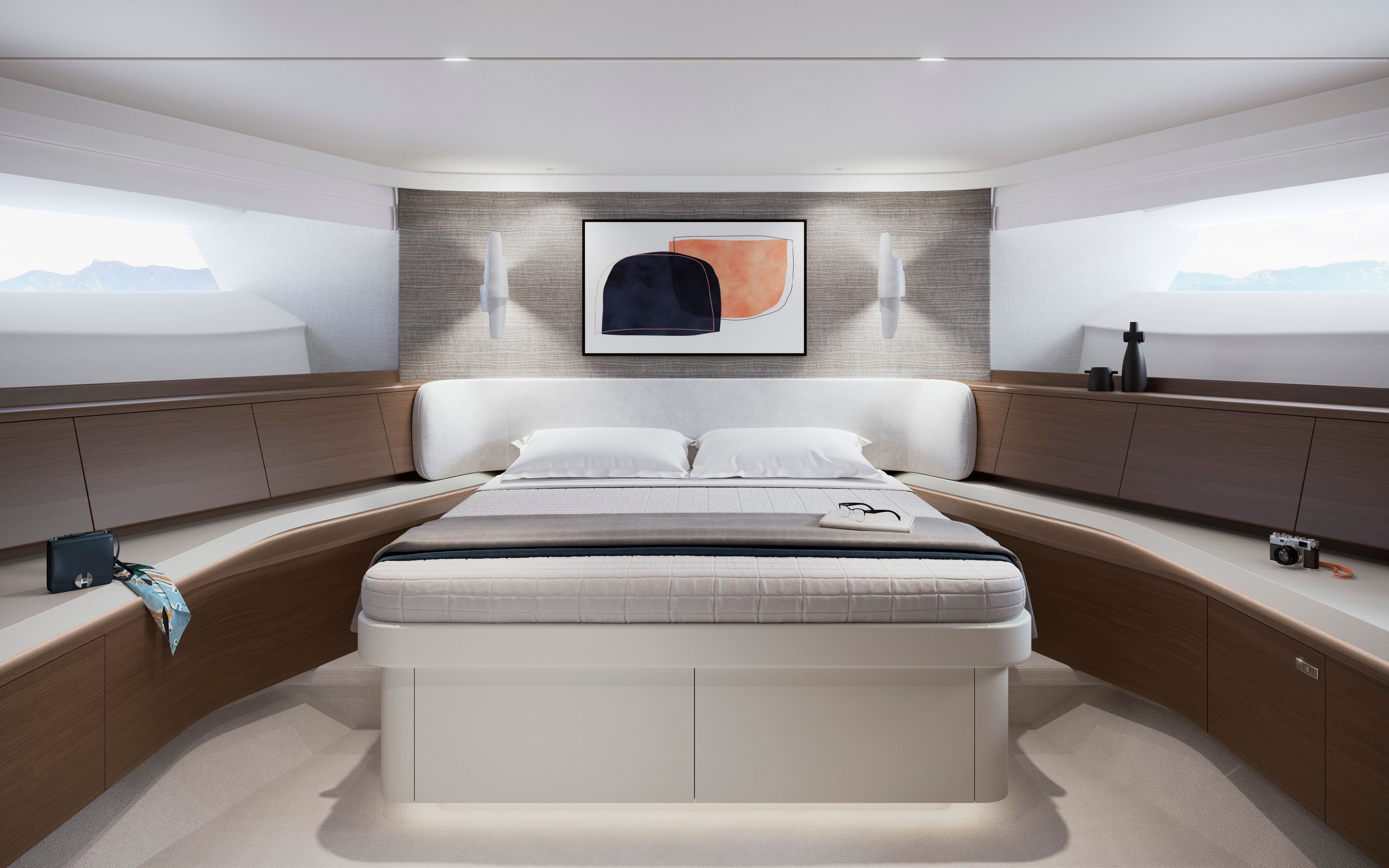 Y95 Interior Forward Cabin Walnut Satin