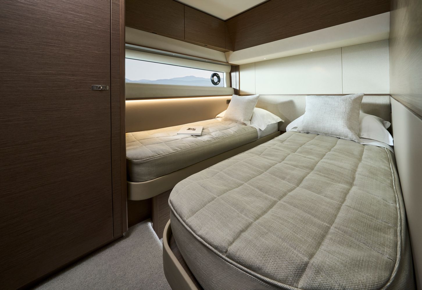 F58 Interior Starboard Cabin Silver Oak