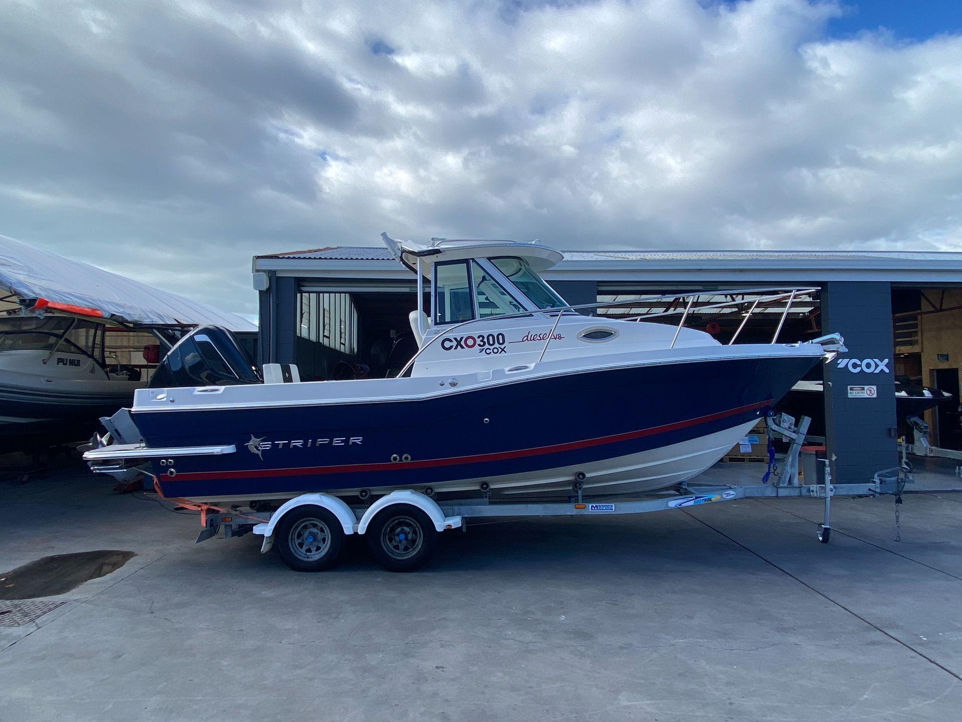 2017 Striper 230 WA - Cox V8 Diesel Outboard