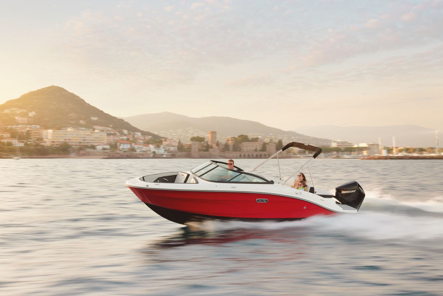 2024 Spx 210 Outboard Spo210 Running Port Bow Three Quarter 07250