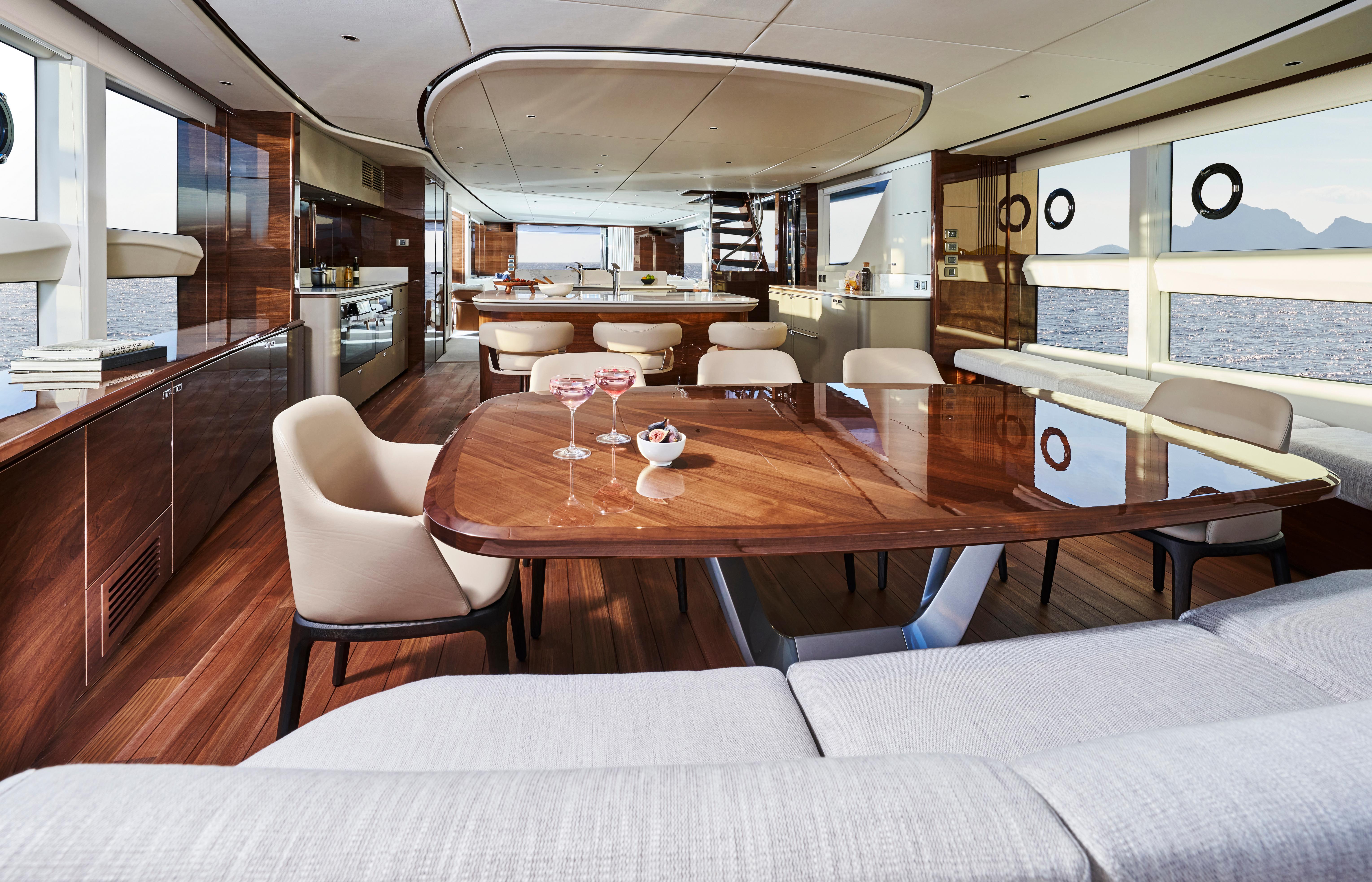 X95 Slot 14 Interior Dining Area Looking Aft