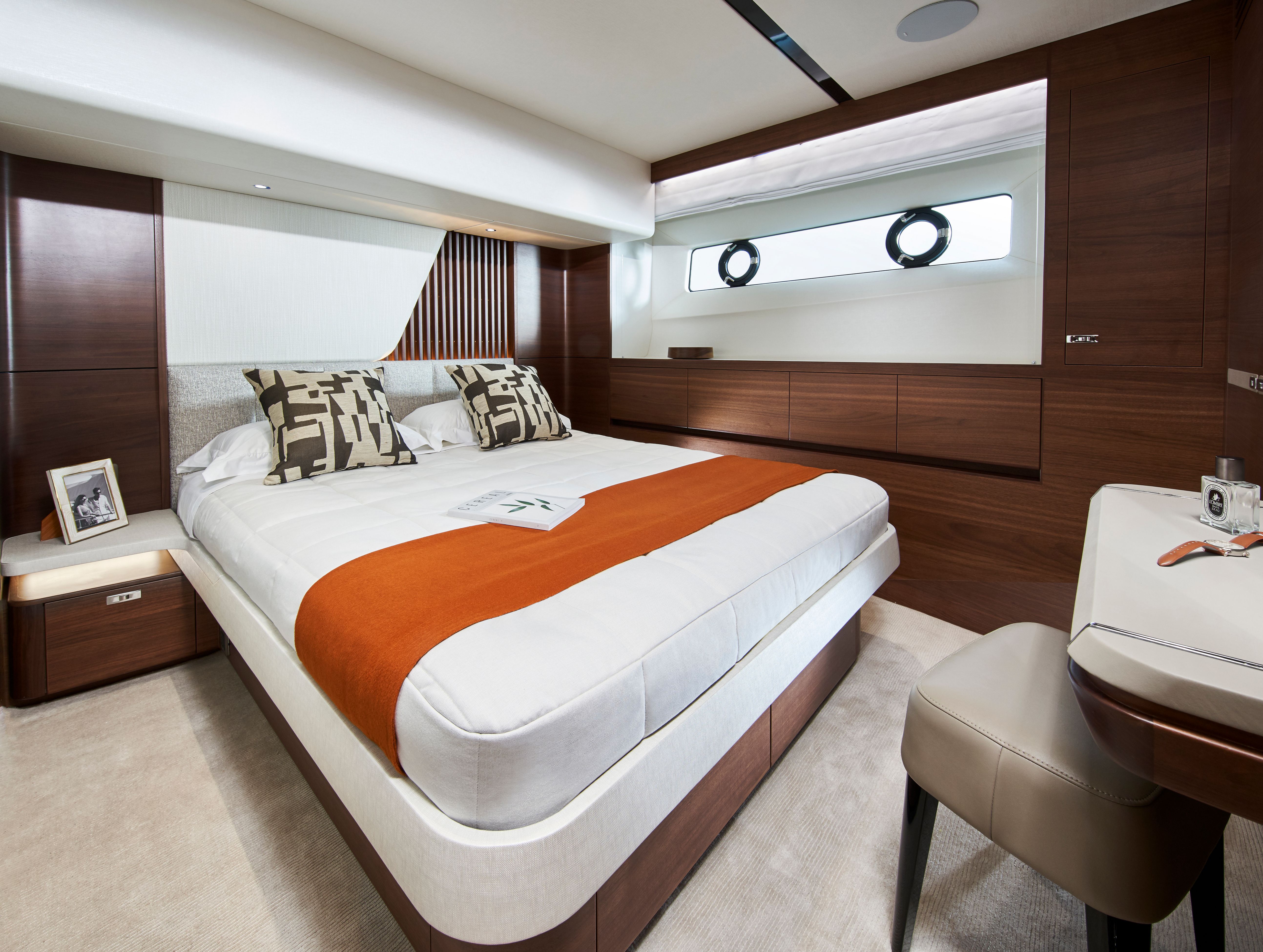 Y85 Interior Port Guest Cabin Walnut Satin